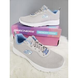 Skechers‎ Women's Dynamight 2.0 Power Plunge Lace up Womens Sneaker Size 10 Gray